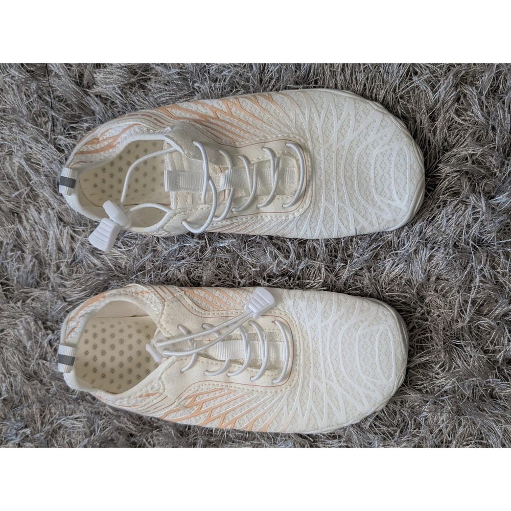 Unbranded Womens Barefoot Water‎ Shoes White Peach Size 36